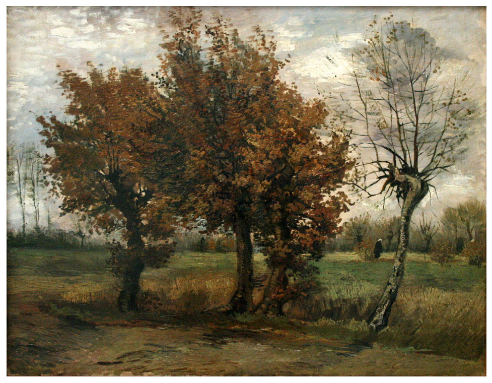 VanGogh HerstlandschapMet4bomen